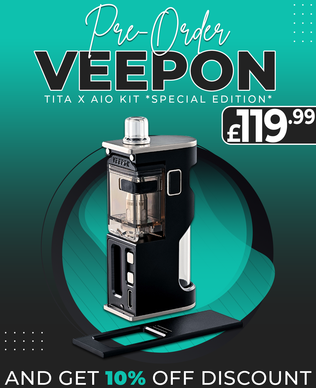 😎 Veepon Tita X AIO Special Edition, Red & Black! 😎 - Ecig One